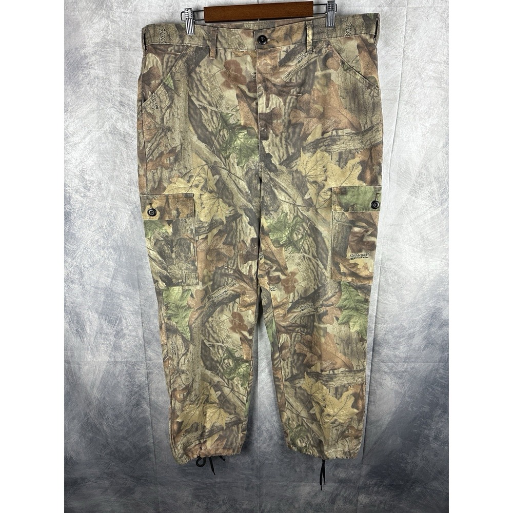 Vtg 90s Liberty Camo Pants Large 36-38 Advantage Timber Camouflage Cargo Hunting